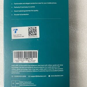 Teal Protective Phone Case Packaging